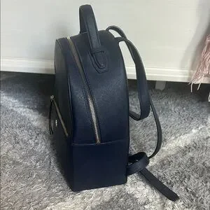Tory Burch Navy Backpack with Gold Accents Tory Burch | Bags | Tory Burch Blue Backpack With Gold  main image 4